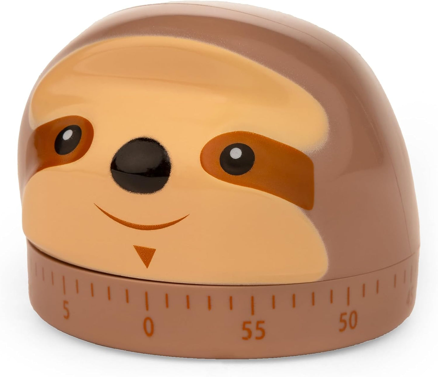Kikkerland Sloth Timer – Fun Gadget for Home & Kitchen – 60 Minute Windup Timekeeper for Cooking