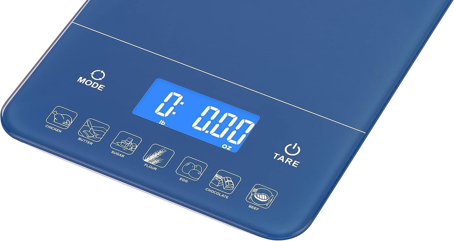 Ozeri Touch III Digital Kitchen Scale with Calorie Counter, 22 lbs (10 kg), Calla Green