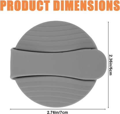 2pcs Salad Dressing Bottle Cap Compatible with Good Seasons, Leak-Proof Airtight BPA-Free Silicone Salad Dressing Cruet Top Replacement(Grey)
