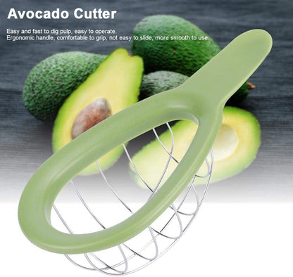 Fdit Stainless Steel Avocado Cuber and Dicer Tool Avocado Chunks Slicer for Avocados One Size Dicing Fruit Salad Kitchen Gadget Tool