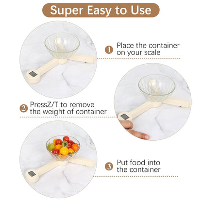 Folding Food Scale, Digital Kitchen Scale, Portable Food Scale Travel Scale for Food, Collapsible Mini Pocket Scale Grams and Ounces, Ideal for Diet Calorie Control Compact Kitchen (Black)