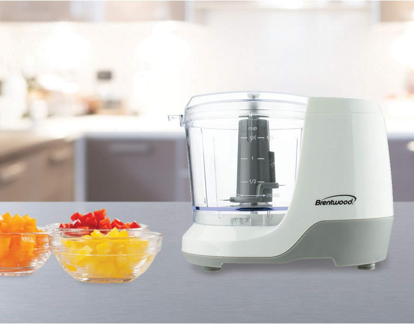 Brentwood MC-109BK 1.5 Cup Mini Food Chopper, Black