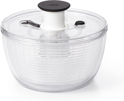 OXO Good Grips Salad Spinner - Large, Green Lettuce & Fruit Washer, BPA-Free, Easy One-Hand Pump