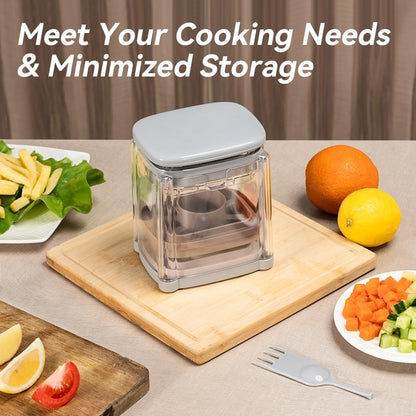 Badelite French Fry Cutter 3 in 1 Potato Onion Chopper Multifunction Egg Apple Slicer Kitchen Vegetable Cutter Dicer for Cucumber, Tomato, Zucchini, Carrot, Citrus Stainless Steel Blade