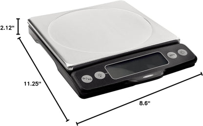 OXO Good Grips Stainless Steel Food Scale with Pull-Out Display, 11-Pound NEWER VERSION AVAILABLE