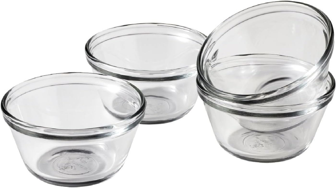 Anchor Hocking 6-Ounce Glass Custard Cups, Set of 4