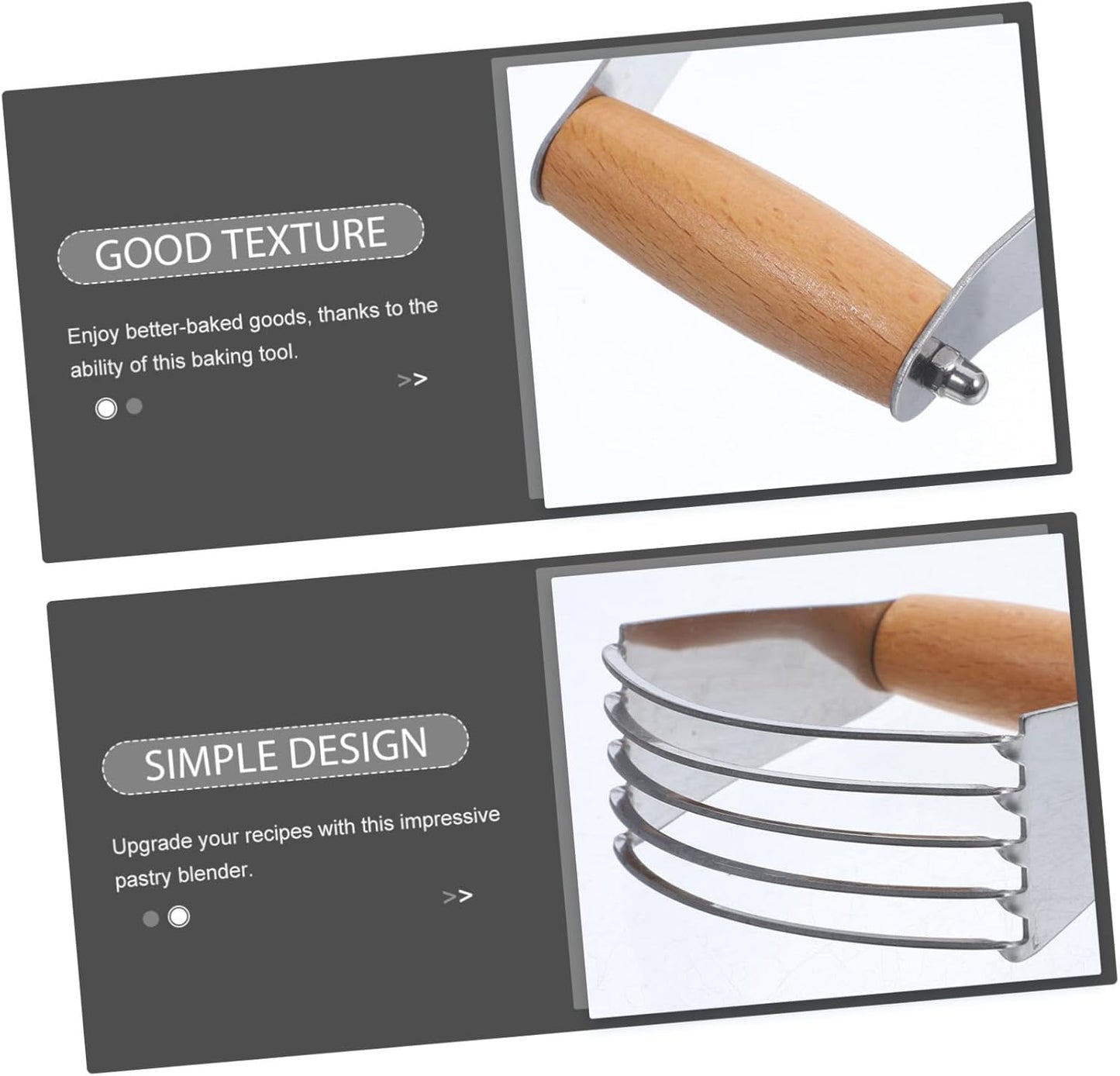 Stainless Steel Pastry Cutter Reusable Dough Blender Tool for Baking Kitchen Supplies and Pastry Making and Sturdy Design for Biscuits Cakes and More