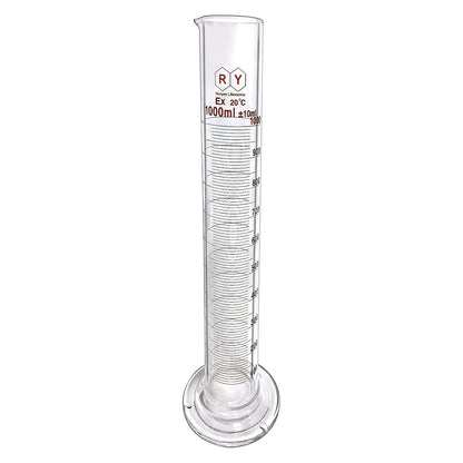 100 mL Glass Graduated Cylinder Measuring Single Metric Scale 2 Pcs with Brush (Pack of 2) … (100ml-2)