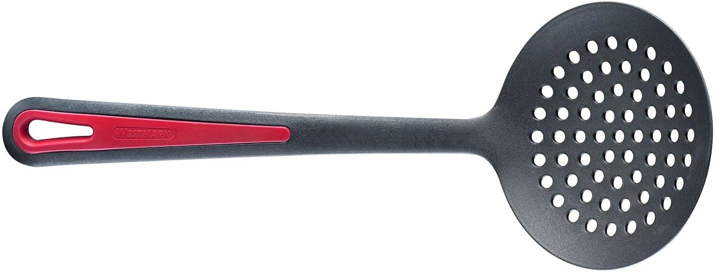 Westmark Germany Non-Stick Thermoplastic Skimmer, 12.7-inch (Red/Black)