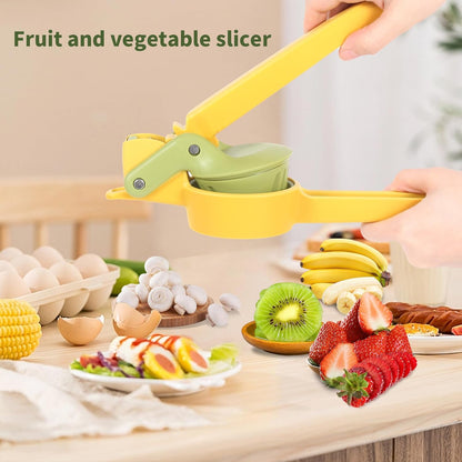 Fruit & Vegetable Slicer Stainless Steel Strawberry Slicer, Banana Kiwi Cutter Mushroom Slicers Egg Slicers Vegetable Cutters Multifunctional Fresh Platter Making