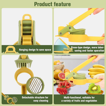 Fruit & Vegetable Slicer Stainless Steel Strawberry Slicer, Banana Kiwi Cutter Mushroom Slicers Egg Slicers Vegetable Cutters Multifunctional Fresh Platter Making