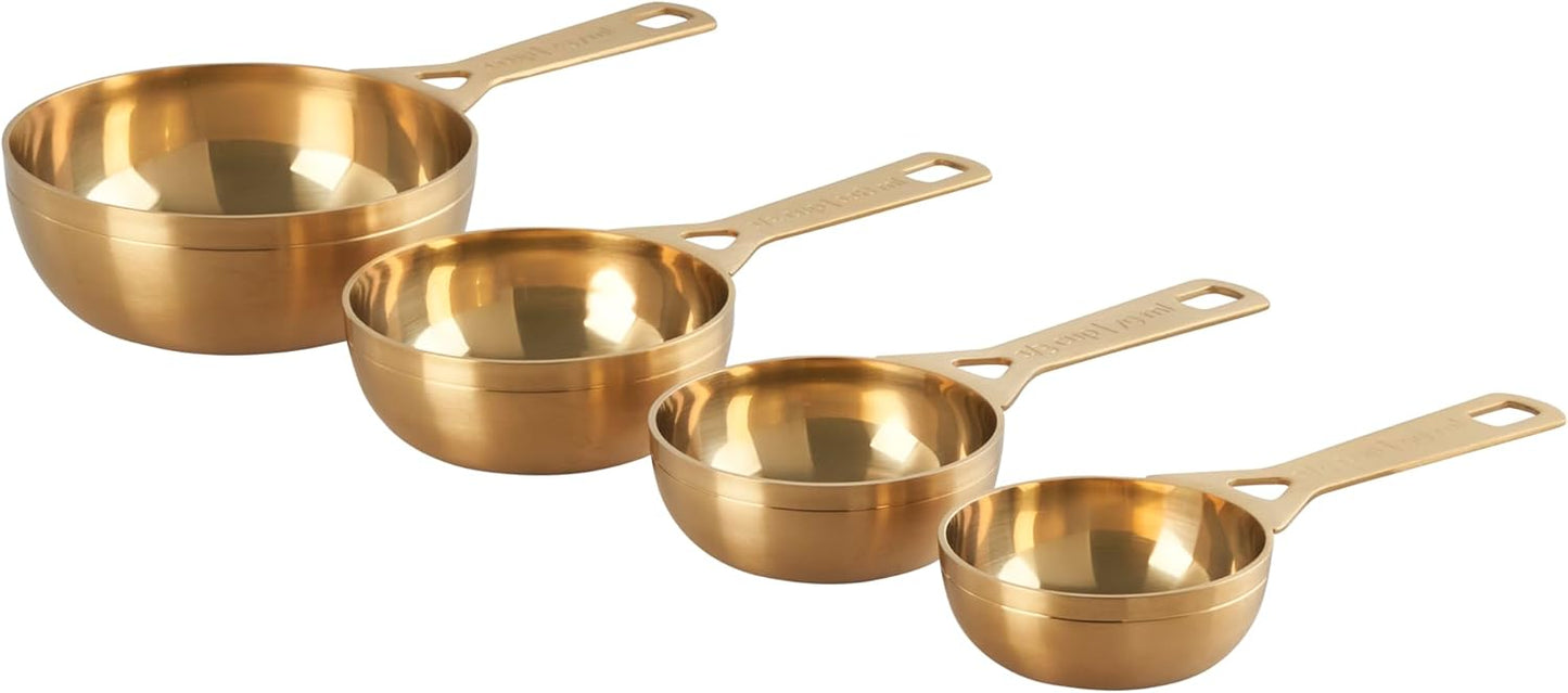 Le Creuset Measuring Spoons, Gold, Set of 5 (1/8,1/4,1/2,1Tsp,1Tb)
