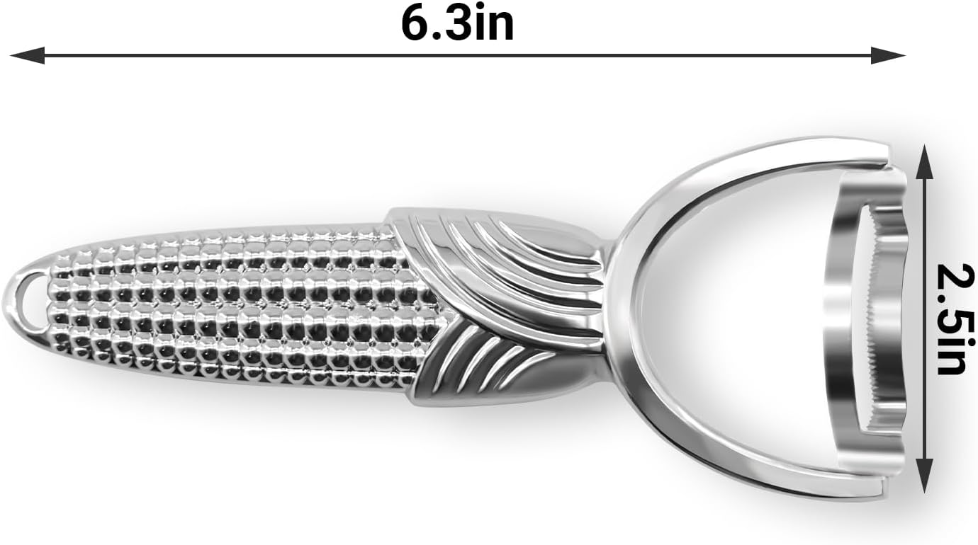 Corn Stripper Tool, Stainless Steel Corn Peeler - Easy to Use Manual Tool for Corn on the Cob Kitchen Gadget