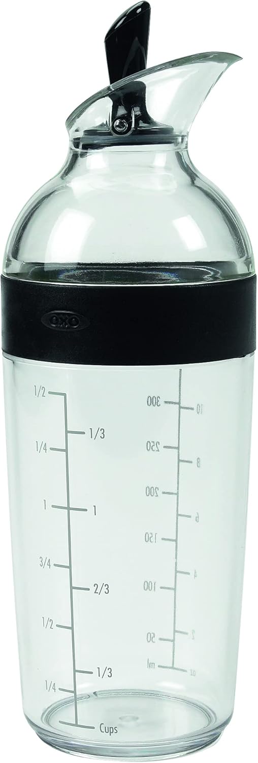 OXO Good Grips Little Salad Dressing Shaker + OXO Good Grips Salad Dressing Shaker Clear Large