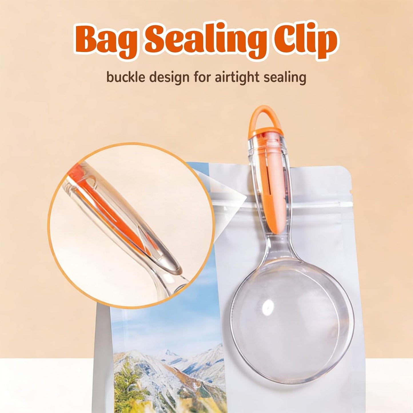 Dog Food Scoop 1 Cup, Dog Food Measuring Cup with Detachable Handle, 3-in-1 Multi-Function Scoop for Cats Dogs(1 Pack)