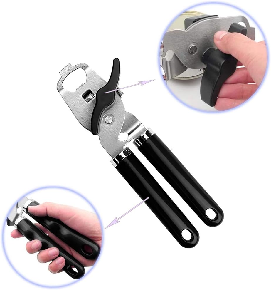Can Opener, Professional, Stainless Steel, Manual, Food-safe, Good Grips with Built-in Bottle Opener