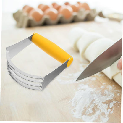 Cabilock Handheld Stainless Steel Dough Cutter for Baking Quick Butter Mixer Pastry Blender Kitchen Baking Tool Home Use