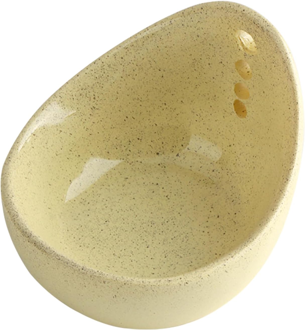 Vvluvva Ceramic Herb Stripper Bowl with Multi-Size Leaf Stripping Holes, Handmade Pottery Herb Peeler and Grinding Bowl for Kitchen Meal Prep, Quickly Separate Herb Leaves and Stems