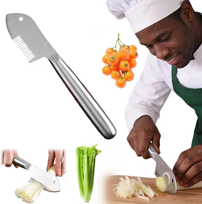 Stainless Steel Multi-purpose Julienne Peeler, Precision Julienne Blade, Vegetable Juliennes Slicer, Quick & Easy Kitchen Shredder Tool with Comfortable Handle & Hanging Hole (1PC)