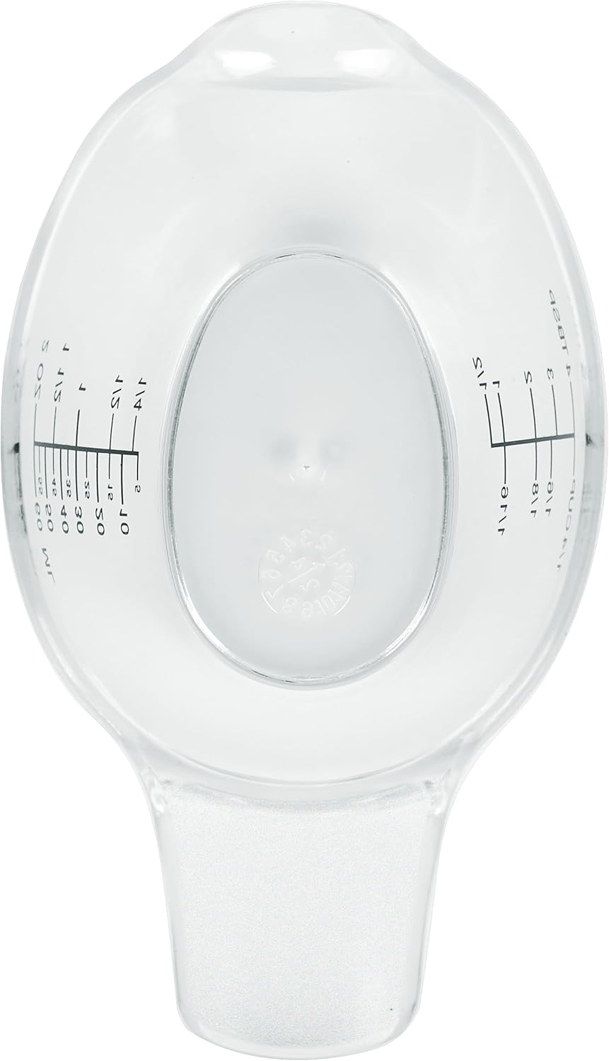 2 Oz Measuring Cup, 1/4 Cup Acrylic Measuring Cups, Clear
