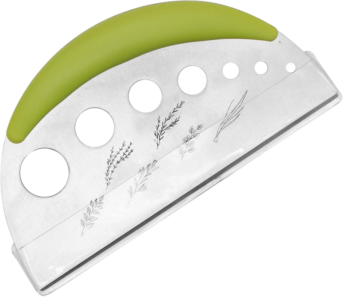 Herb Stripper and Herb Cutter 2 in 1, Herb Stripping Tool Herb Chopper Stainless Steel Herb Leaf Zipper for Kale, Chard, Collard Greens, Rosemary and Thyme