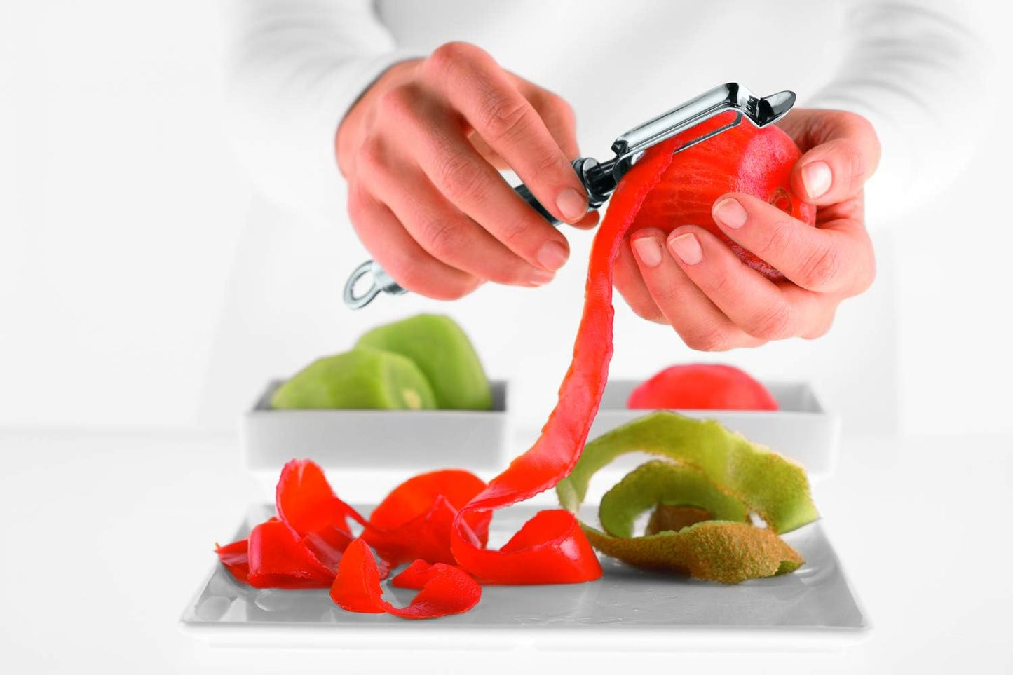 Rosle Stainless Steel Left-Handed Swivel Peeler, 7.5-inch