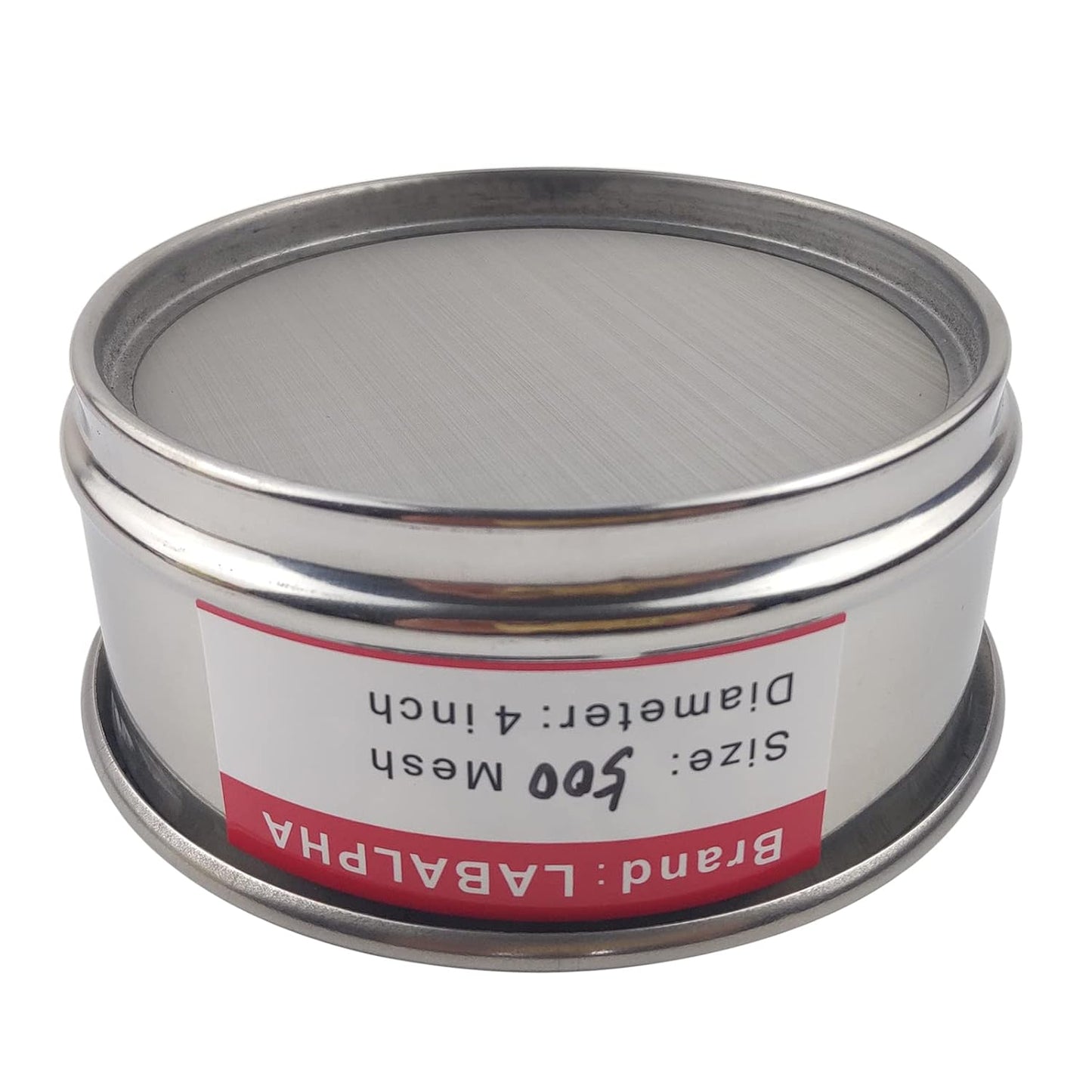 LABALPHA 70 Mesh Lab Sieves, Test Sieve #70 Mesh, 4'' Diameter, 304 Stainless Steel Wire Cloth (0.22mm)