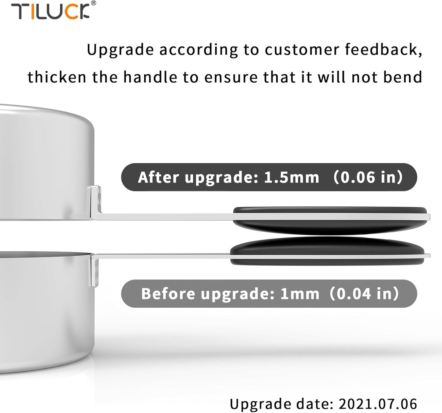 TILUCK Measuring Cups and Spoons Set, Stainless Steel, Kitchen Utensils for Cooking and Baking (10)