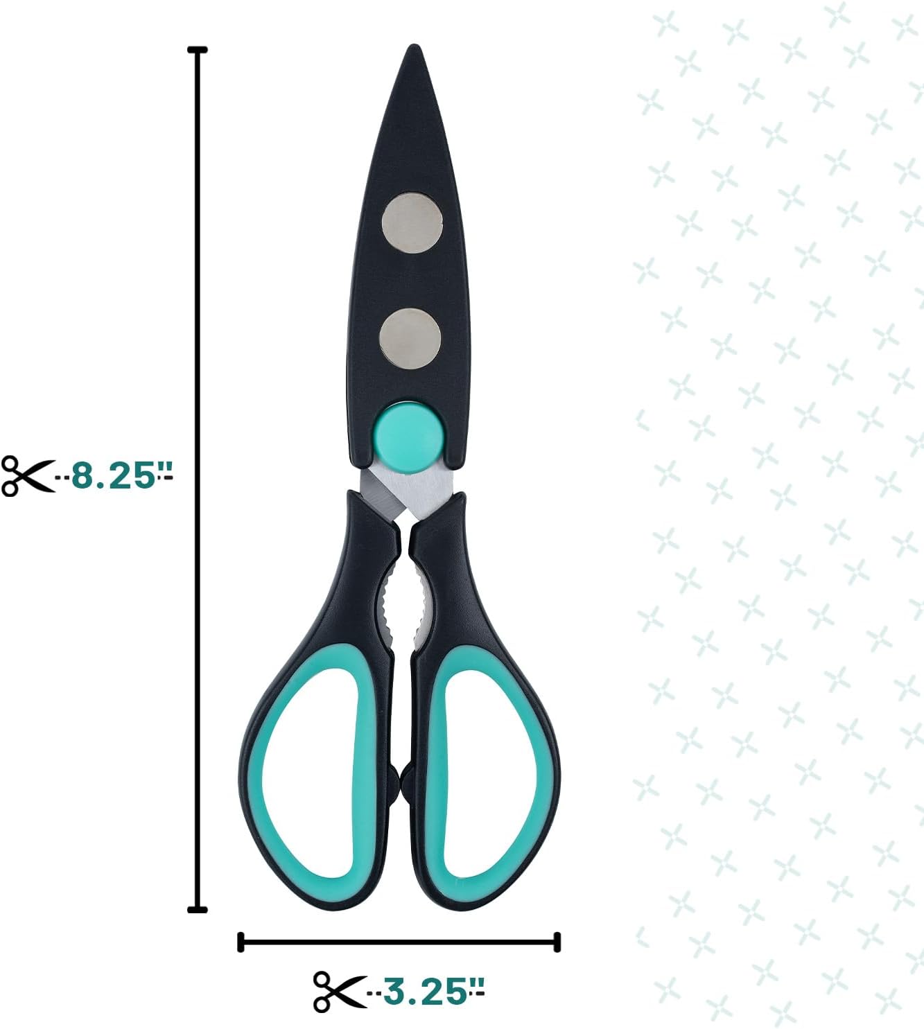 Mr. Pen- All Purpose Kitchen Shears with Protective Sheath, 8 Inch, Dishwasher Safe, Stainless Steel Food Scissors with Micro-Serrated Blades, Soft Grip Comfort Handle, Durable Utility Kitchen Shears