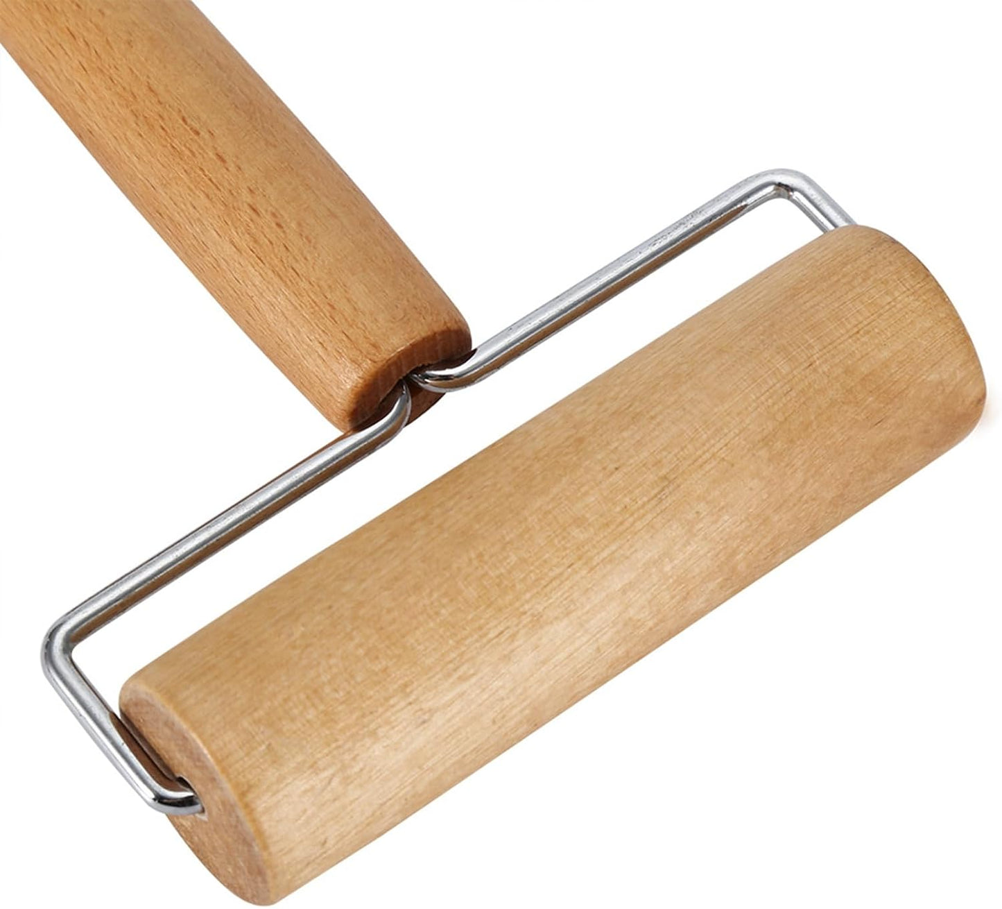 Small Rolling Pin, Pizza Dough Roller, Non Stick Wood Pastry Roller, Kitchen Wooden Rolling Pins for Baking Cooking Cookie Bread Tortilla Dumpling Fondant Clay (Style 2)