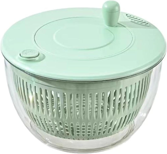 Rank Rover Salad Spinner for Washing & Drying Vegetables and Fruits, Lettuce Spinner with Clear Bowl & Inner Basket, Vegetable and Fruit Washing Dryer for Kitchen
