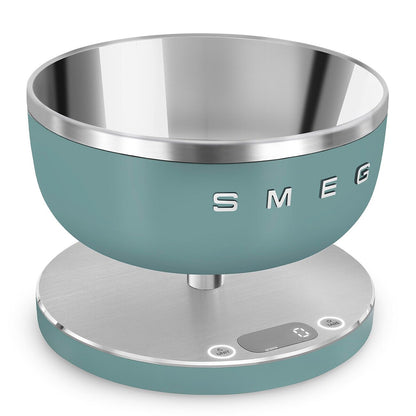 SMEG Contemporary Digital Kitchen Scale with Removable Bowl (Black)