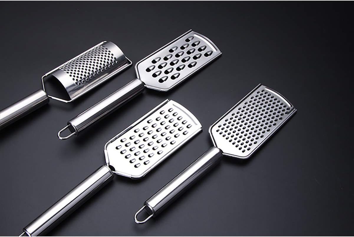 Handheld Cheese Grater, Cheese Zester Stainless Steel, Lemon Zesters, Kitchen Vegetable Peeler, Food Zesters Grater Slicer for Ginger Garlic Chocolate Fruits, Zester Graters with Handle