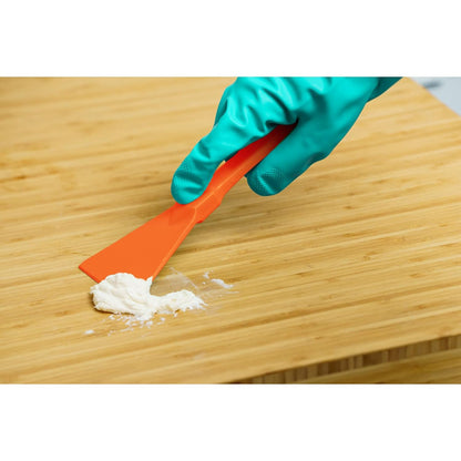 SPARTA Polypropylene Scraper Tool Food Safe Scraper for Removing Caked-On Residue in Commercial Kitchens, Plastic, 7.82 x 3 Inches, White