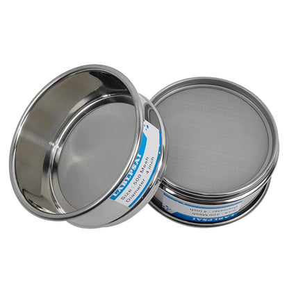 325 Mesh Lab Sieves 4" Diameter 304 Stainless Steel Wire Cloth Test Sieve for Industrial Laboratory Home