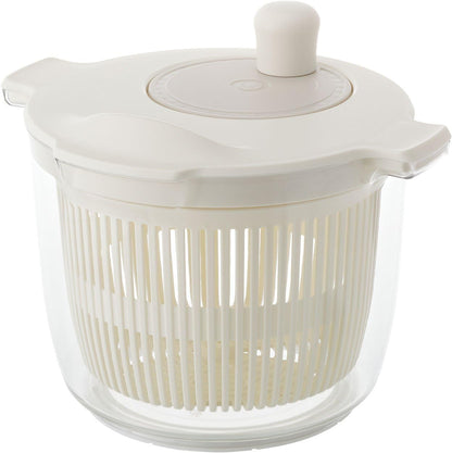 Risu Liberalista Salad Spinner Vegetable Drainer, Red, 0.6 gal (2.3 L), Made in Japan
