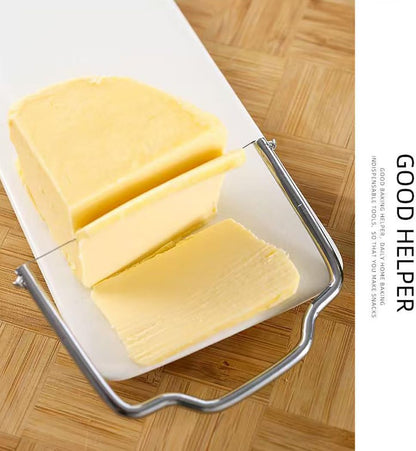 Cheese Slicer - Effective Stainless Steel Butter Slicers - Foie Gras Cutter for Block Cheese Butter Avocado Slicer