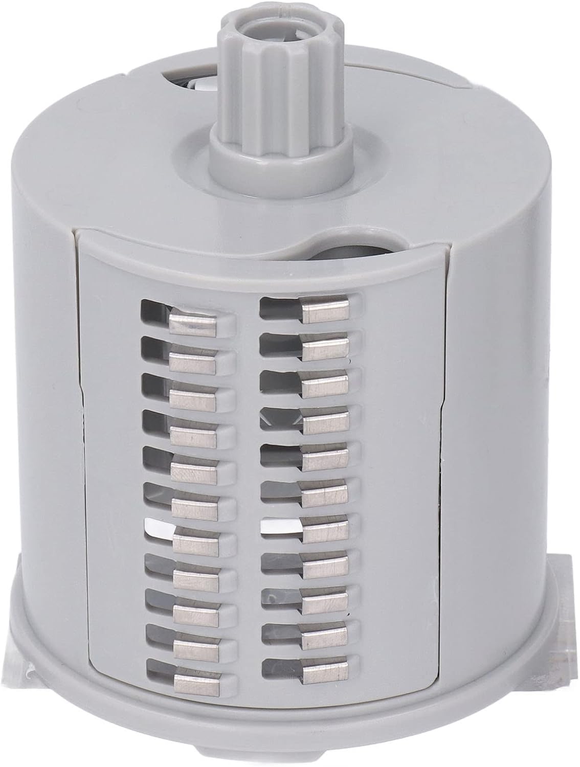 6-in-1 Rotary Cheese Grater & Vegetable Cutter, Multipurpose Kitchen Grater with Suction Base & Stainless Steel Blades, Safe Easy-Clean Food Slicer for Veggies, Nuts, Fruits