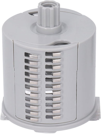 6-in-1 Rotary Cheese Grater & Vegetable Cutter, Multipurpose Kitchen Grater with Suction Base & Stainless Steel Blades, Safe Easy-Clean Food Slicer for Veggies, Nuts, Fruits