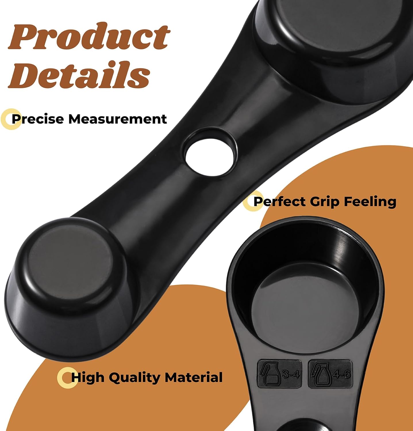 Smart Coffee Scoop for Ninja Coffee Maker CF090 CF091 CF092 CF097 Coffee Measuring Spoon with Scale, Coffee Scoop Replacement for Ninja Carafe Single Serve Espresso Machine Coffee Bar System