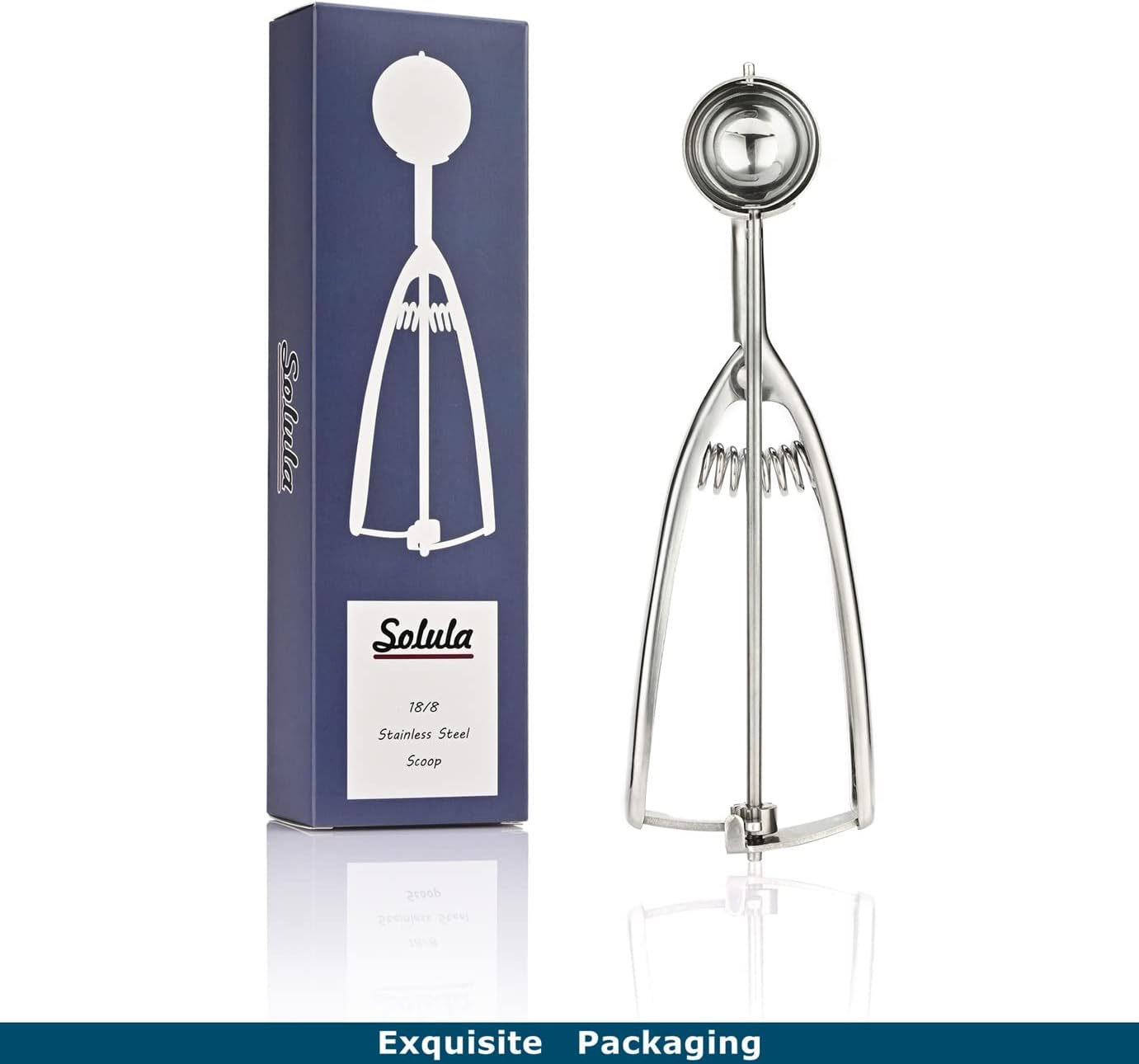 Professional 18/8 Stainless Steel Medium Cookie Scoop, Size 40