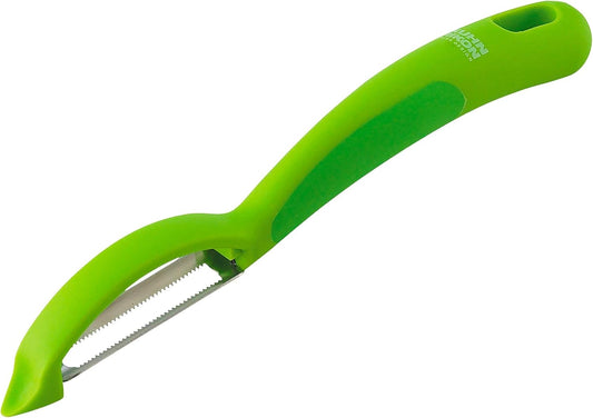 Kuhn Rikon Serrated Piranha “Swivel” Peeler 7.25” Red