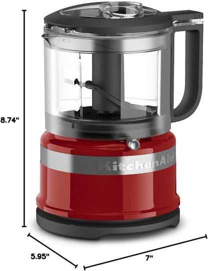 KitchenAid 3.5 Cup Food Chopper KFC3516CU, Contour Silver