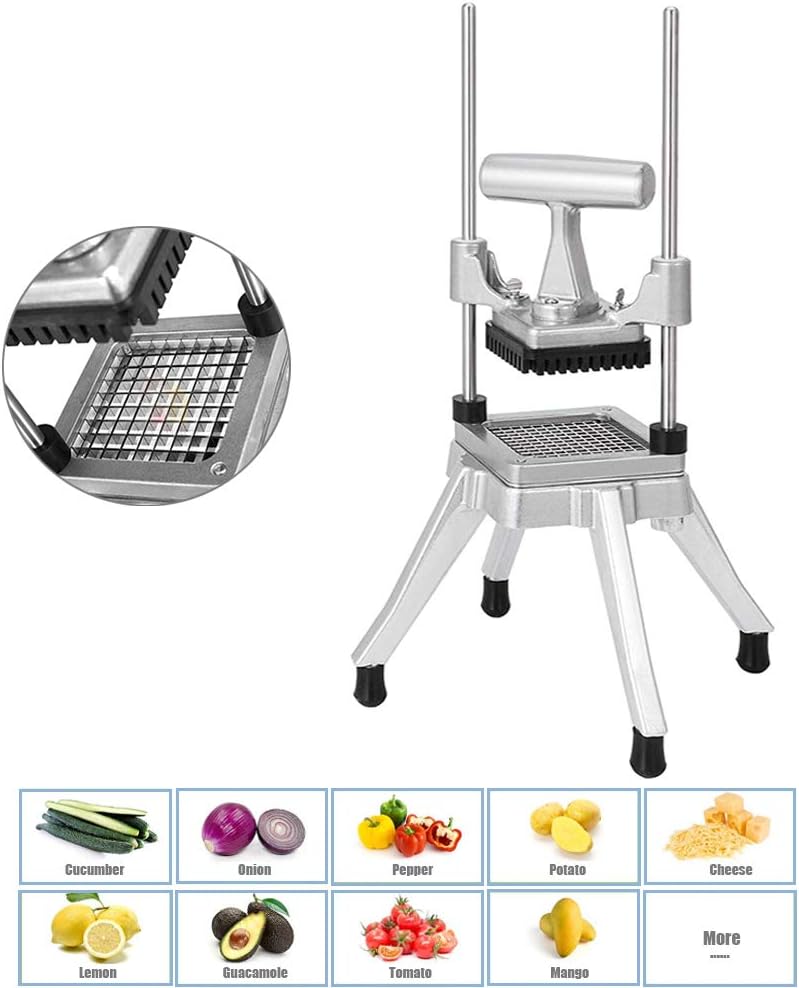 3/8" Blade Commercial Vegetable Fruit Dicer Onion Potato Tomato Slicer Chopper Peppers,Potatoes,Mushrooms Restaurant Quick Slicer Machine