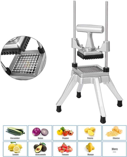 3/8" Blade Commercial Vegetable Fruit Dicer Onion Potato Tomato Slicer Chopper Peppers,Potatoes,Mushrooms Restaurant Quick Slicer Machine