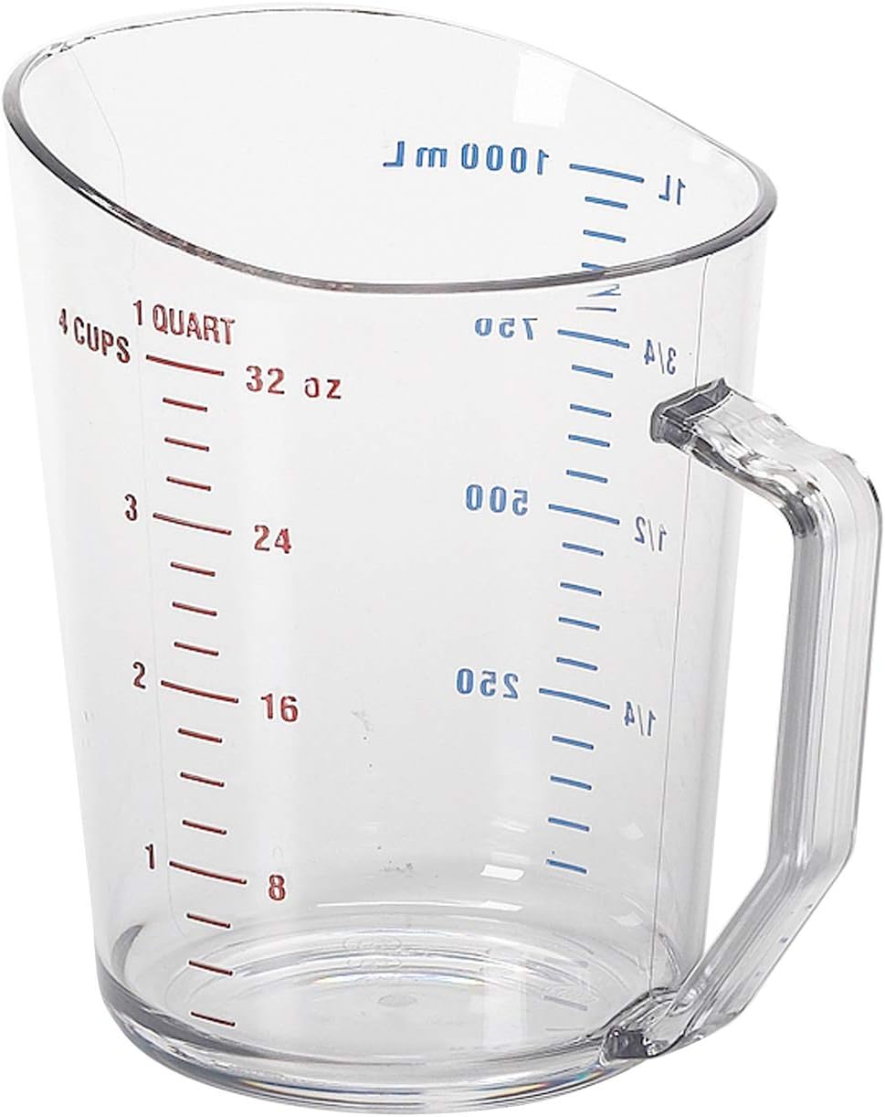 Cambro 200MCCW 2 qt Capacity, Camwear Clear Polycarbonate Liquid Measuring Cup (200MCCW135)