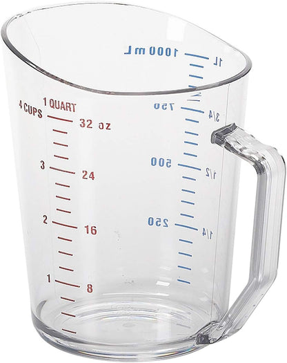 Cambro 200MCCW 2 qt Capacity, Camwear Clear Polycarbonate Liquid Measuring Cup (200MCCW135)