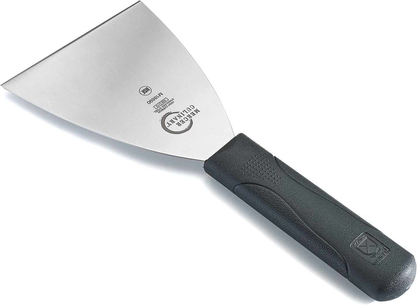 Mercer Culinary Millennia Bench Scraper, 5 7/8 Inch X 3 1/2 Inch Blade, Black Handle