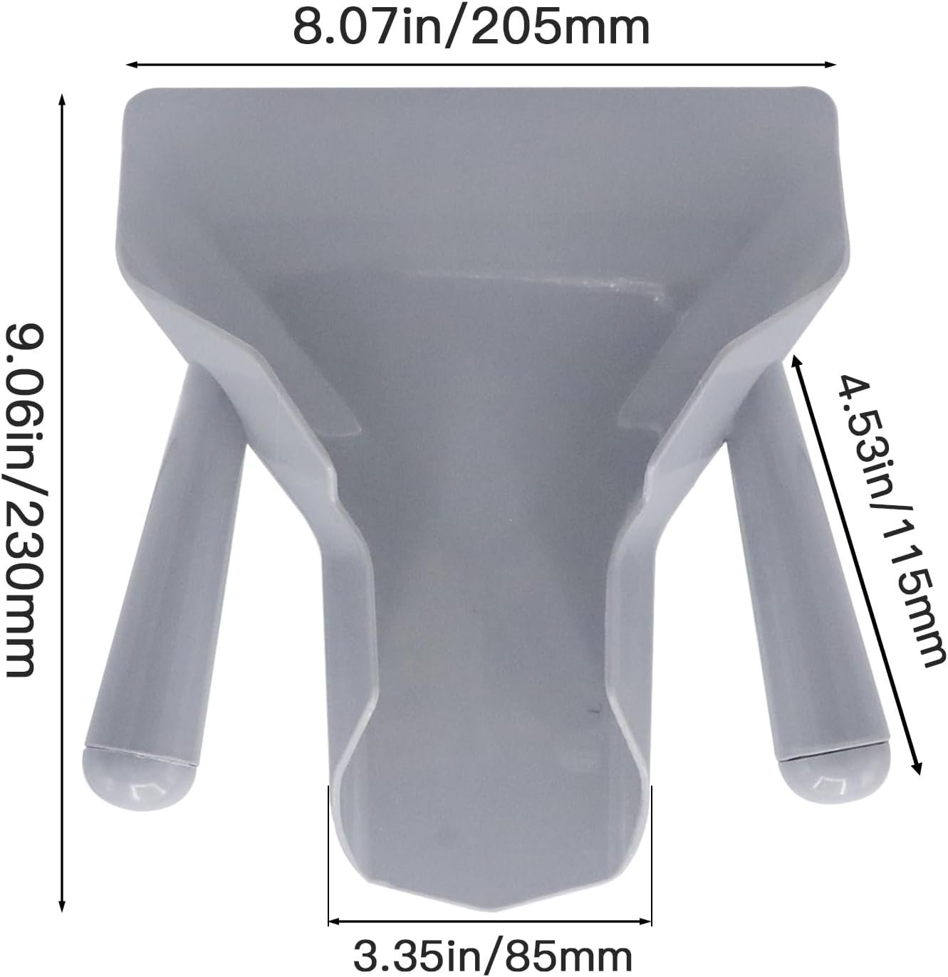 French Fry Scoop & Scooper - Polycarbonate Multipurpose Utility Scooper for Ice Candy Snacks & More