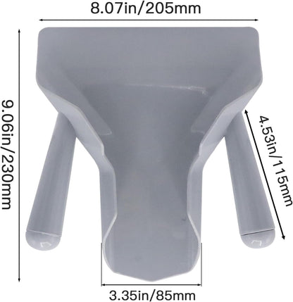 French Fry Scoop & Scooper - Polycarbonate Multipurpose Utility Scooper for Ice Candy Snacks & More